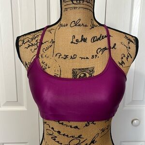 Grayson Shiny Purple Sports Bra